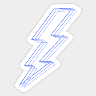 Lilac Purple Lightning Bolt Sticker Sticker